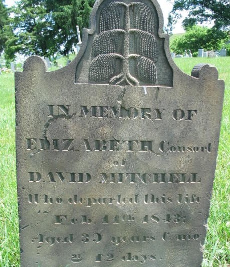 Elizabeth Mitchell tombstone